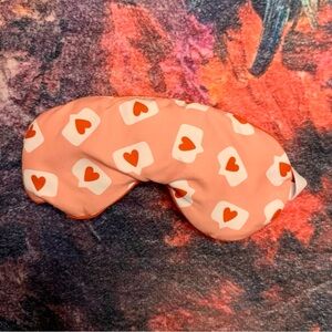 💜 Lucy & Co Instagram Hearts Design Sleep Mask - NWOT